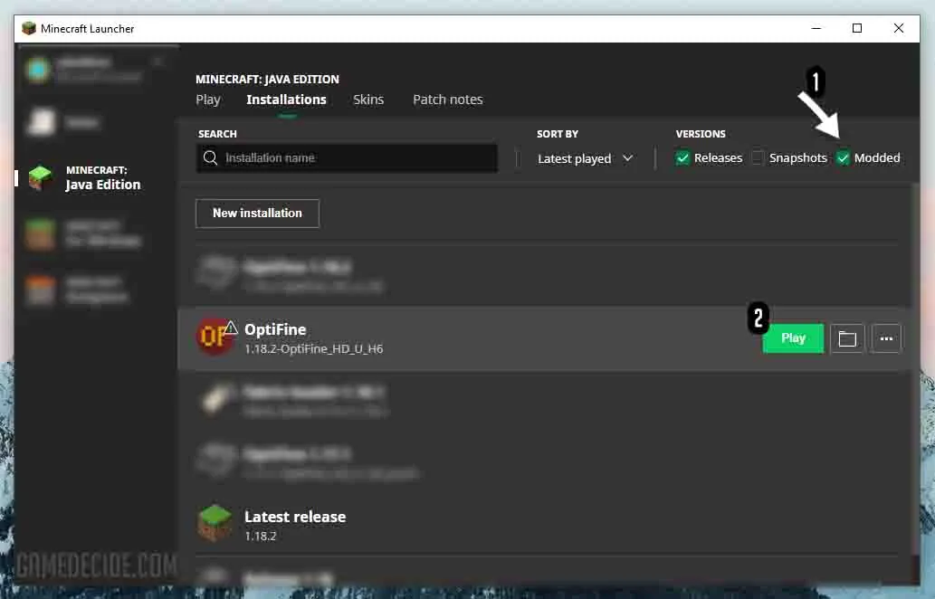 How to Install Shaders in Minecraft Java Edition with OptiFine HD Mod Minecraft with OptiFine