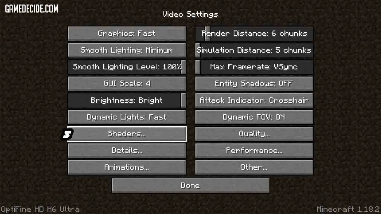 How to Install Shaders in Minecraft Java Edition with OptiFine HD Mod Shaders' section in Minecraft.