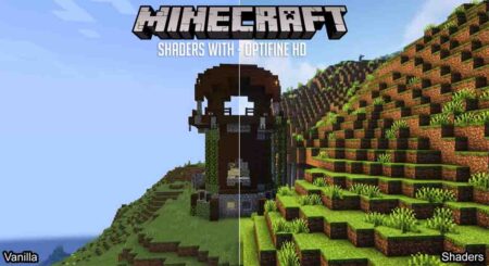 Install shaders in Minecraft Java Edition with OptiFine