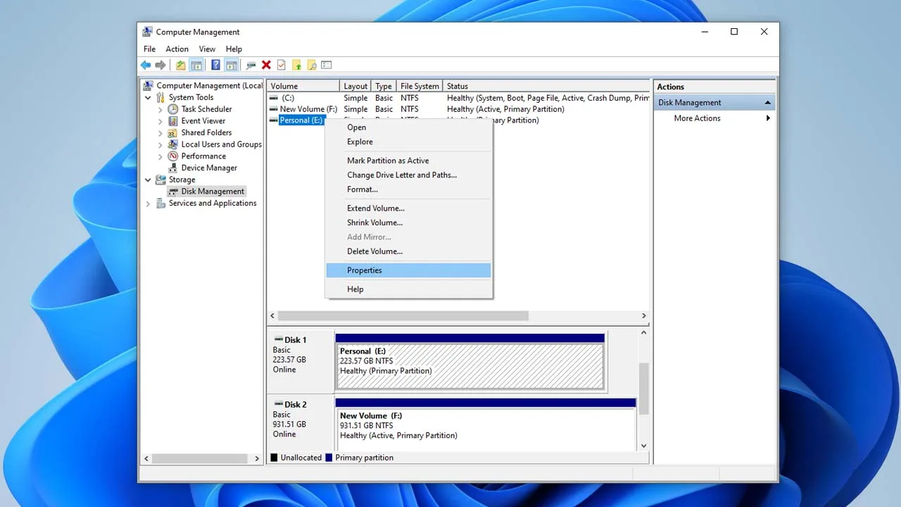 Scroll-down and select storage drive. How to fix files not showing issue in storage drive?