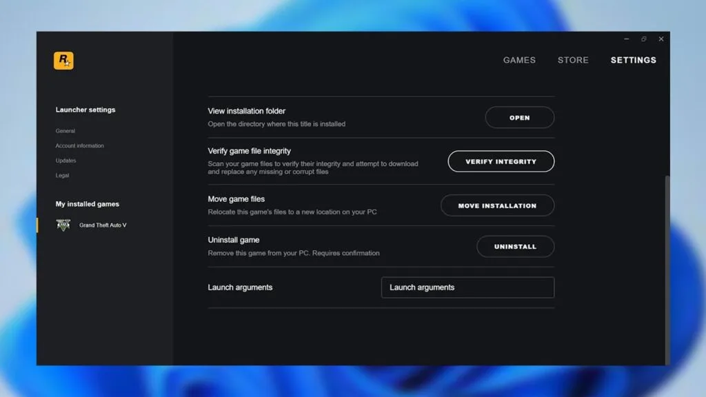 How to Verify Integrity of Game Files Rockstar Games Launcher: Verify Integrity of Game