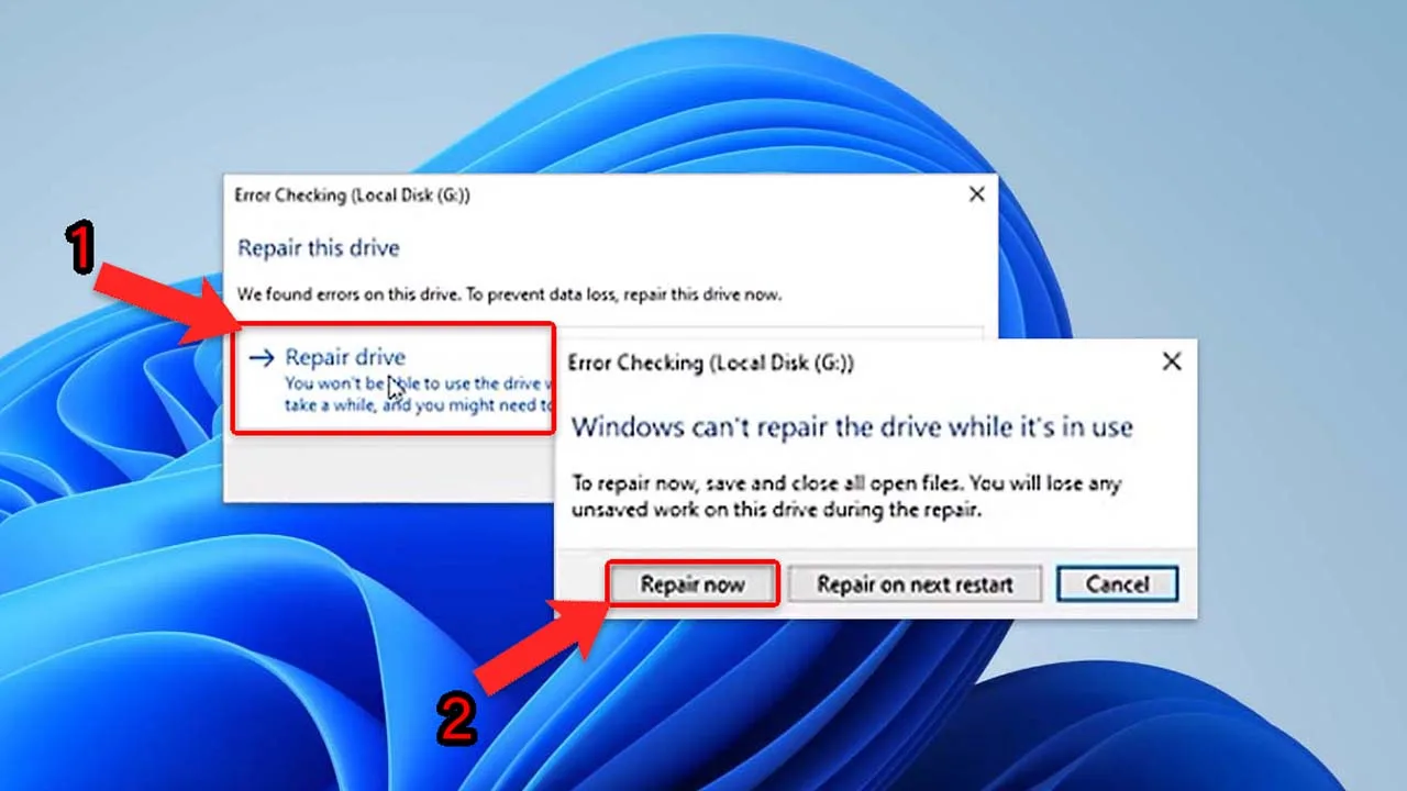 How to fix files not showing issue in storage drive?