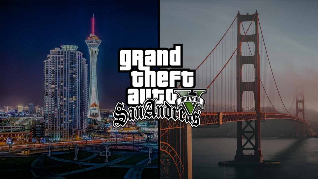 Download Las Venturas & San Fierro DLC : REMASTERED Latest Version, GTA San Andreas full map mod for GTA 5 Mods, GTA SA full Map for Grand Theft Auot V game PC.