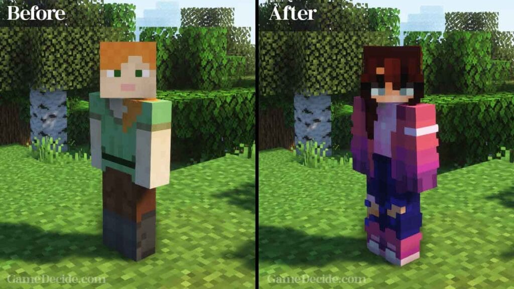 How to Change Skin in Minecraft Java Edition Offline 