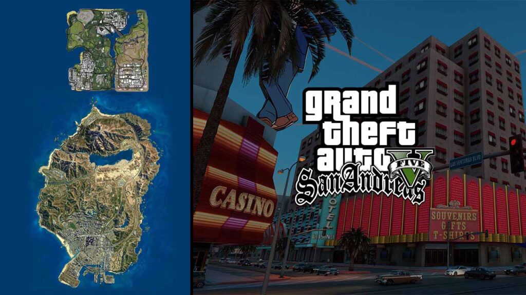 Download GTA 5 Las Venturas & San Fierro DLC : REMASTERED Latest Version, How to Install GTA San Andreas Map in Grand Theft Auto V on PC, GTA SA Map GTA 5 Mods.
