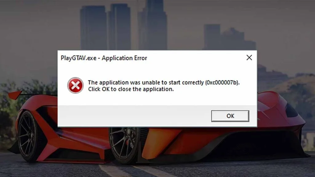 How to Fix GTA 5 0xc000007b Error How to Fix GTA 5 0xc000007b Error (PlayGTAV.exe - Application Error) The application was unable to start correctly