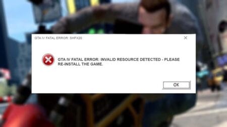 How to Fix GTA IV FATAL ERROR SHFX20