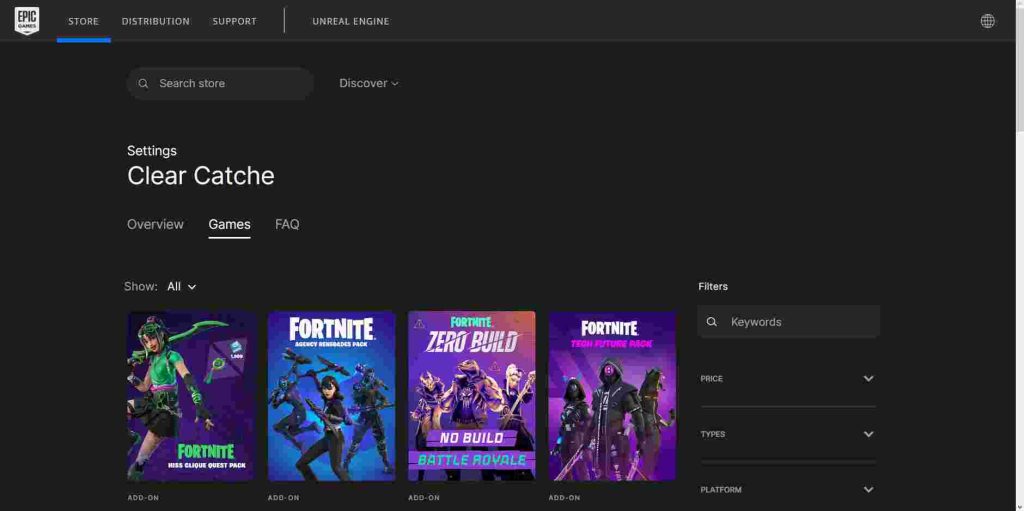 How to Clear Cache for a Specific Games in Epic Games Launcher from settings