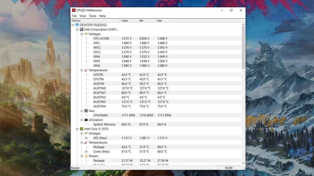 Monitor Download for Windows 7.8.1.10.11 on computer & laptop with most recent update to check your PC's Temperature, Fan Speed and Voltage Real-time.