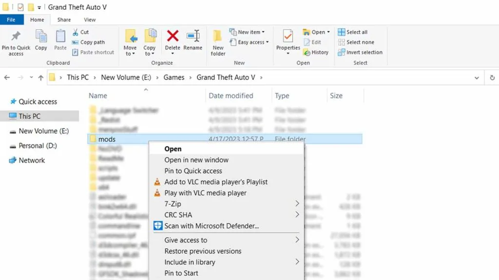 how to create a mods folder in Grand Theft Auto V directory root, download a premade empty mods folder to install mods in GTA 5 Mods on PC, PlayStation, & Xbox.