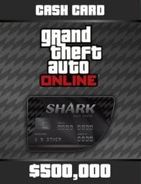 The Bull Shark Cash Card gives you $500,000 in-game GTA dollars to spend in GTA Online.