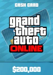 The Tiger Shark Cash Card gives you $200.000 in-game GTA dollars to spend in GTA Online.
