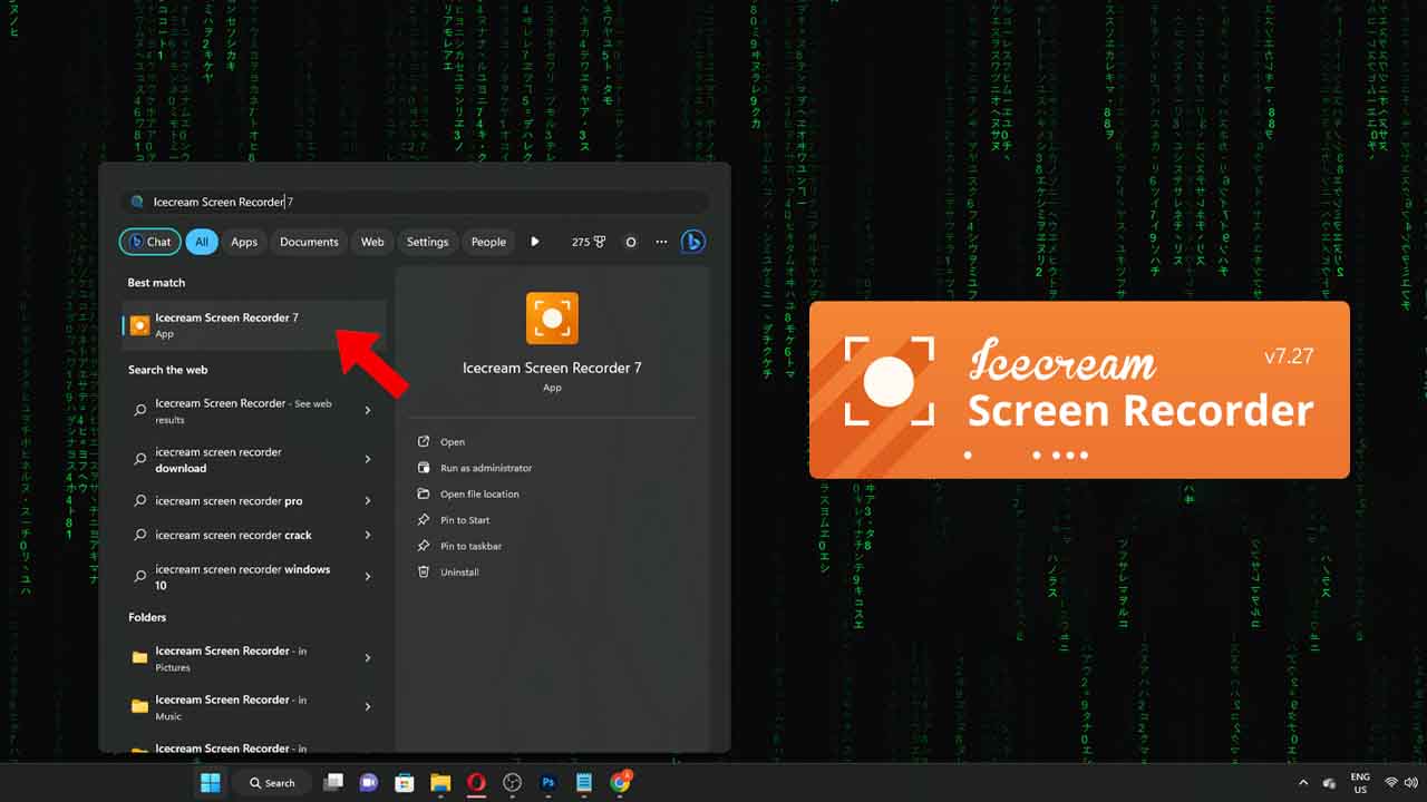 Download Icecream Screen Recorder with crackpatch for PC for Windows 10/11, computer/laptop for recording Desktop & Games, how to install, use, custom settings.