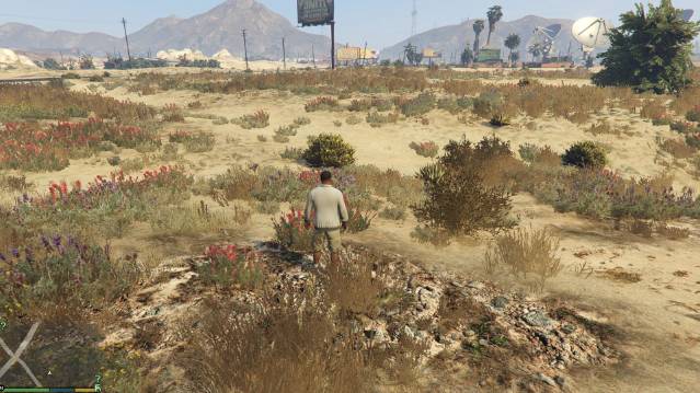 Download and install Grass Density mod in GTA 5 Mods.