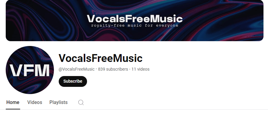 For high-quality, royalty-free music to use in your videos, check out the VocalsFreeMusic channel on YouTube. This resource offers a wide range of music tracks that can enhance the auditory experience of your content without worrying about copyright issues.