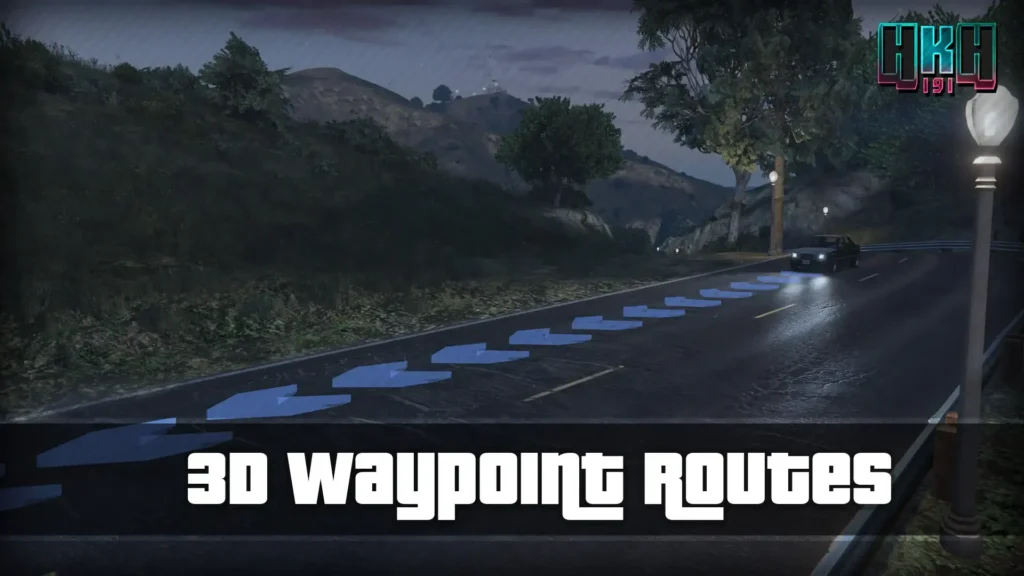 GTA 5 Mods 3D Waypoint Routes