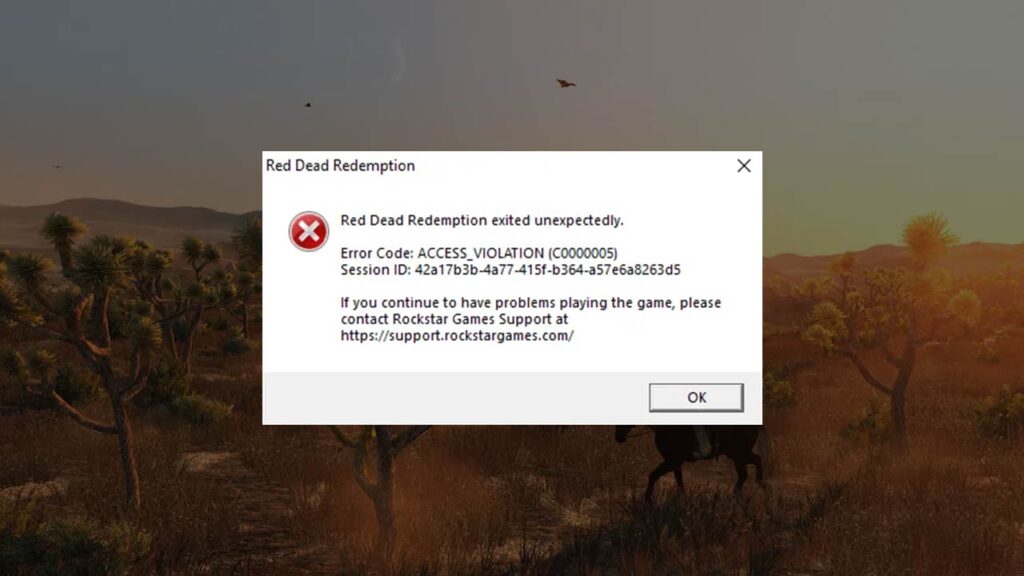 How to Fix RDR 1 Violation Access (C0000005) Error