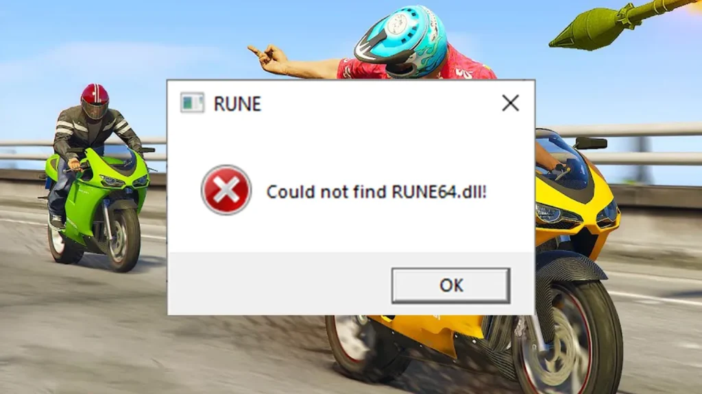 How to fix "Could not find RUNE64.dll!" error in GTA 5 Enhanced Edition to restore the missing file and prevent future issues in Grand Theft Auto V Enhanced.