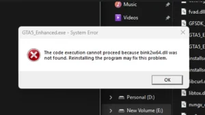 Fix GTA 5 Enhanced Error: bink2w64.dll Missing or Not Found