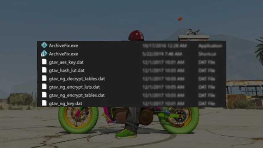 GTA V Archiv Fixer – Packfile Modifier for Encryption