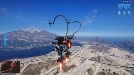 install and play the GTA 5 Transformer Mech Script mod