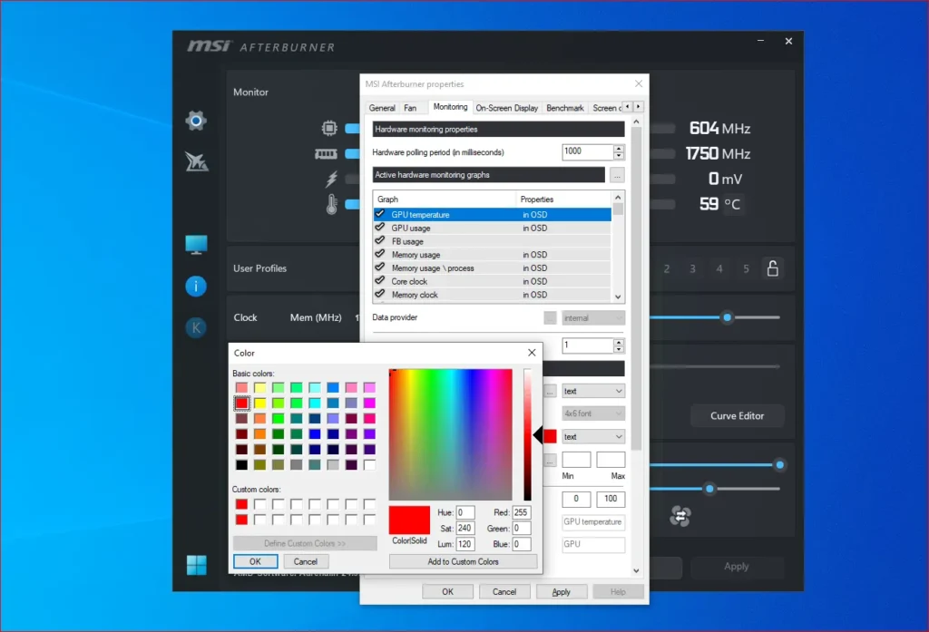Customising the Display (The RivaTuner Bit)