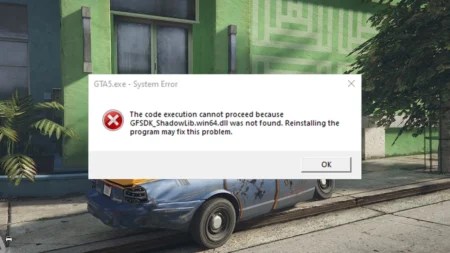 How to Fix GTA 5 Legacy System Error: “GFSDK_ShadowLib.win64.dll was not found” on PC