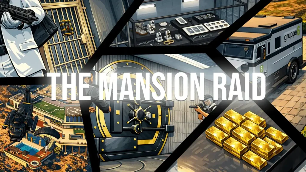 GTA Offline: The Mansion Raid Heist | GTA 5 MODS