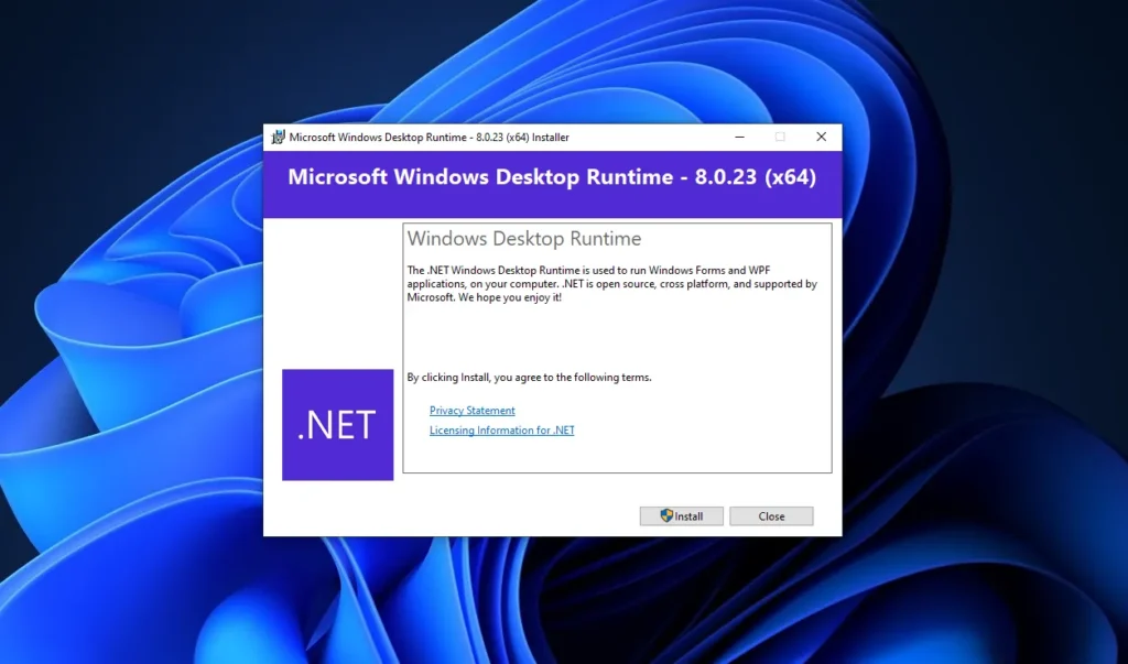 Download .NET Desktop Runtime PC Offline Installer Download .NET full package installer with SDK, IIS ASP.NET Core Runtime, and .NET Desktop Runtime with C#, F#, and Visual Basic for Windows, macOS, and Linux.