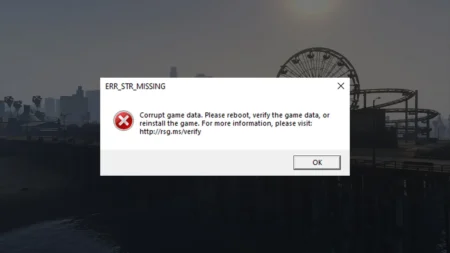 Fix GTA 5 Enhanced err_str_missing Corrupt Game Data Error How to Fix err_str_missing corrupt game data error in Grand Theft Auto V Enhanced on PC, and learn missing or corrupted files with simple steps.