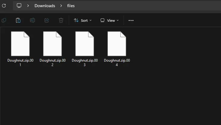 How to Extract Compressed Files in Parts