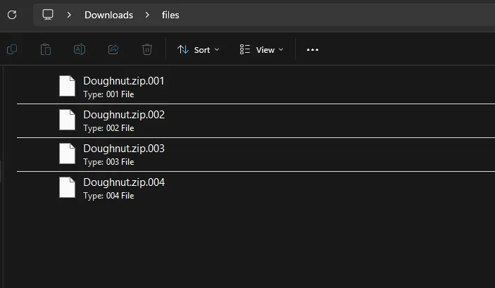 How to Extract Compressed Files in Parts