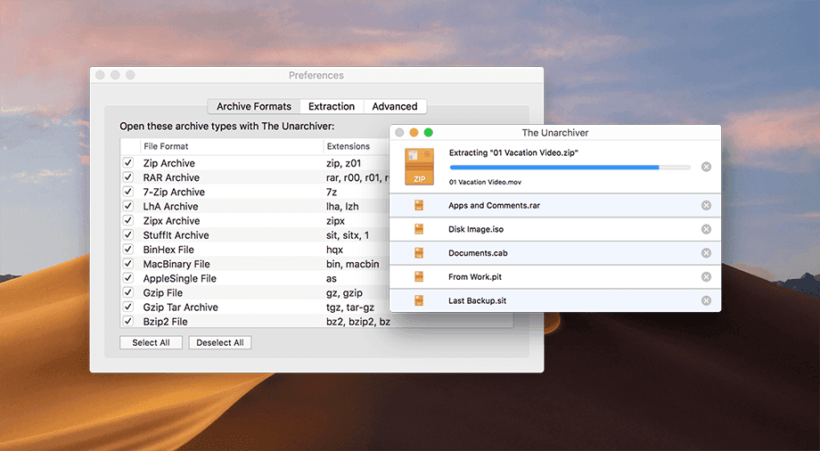 Download The Unarchiver (macOS) Latest for MacBook, & iMac Download latest version of The Unarchiver for macOS to extract ZIP, RAR, 7z and more on MacBook, iMac, and other Apple devices with this fast, free tool.